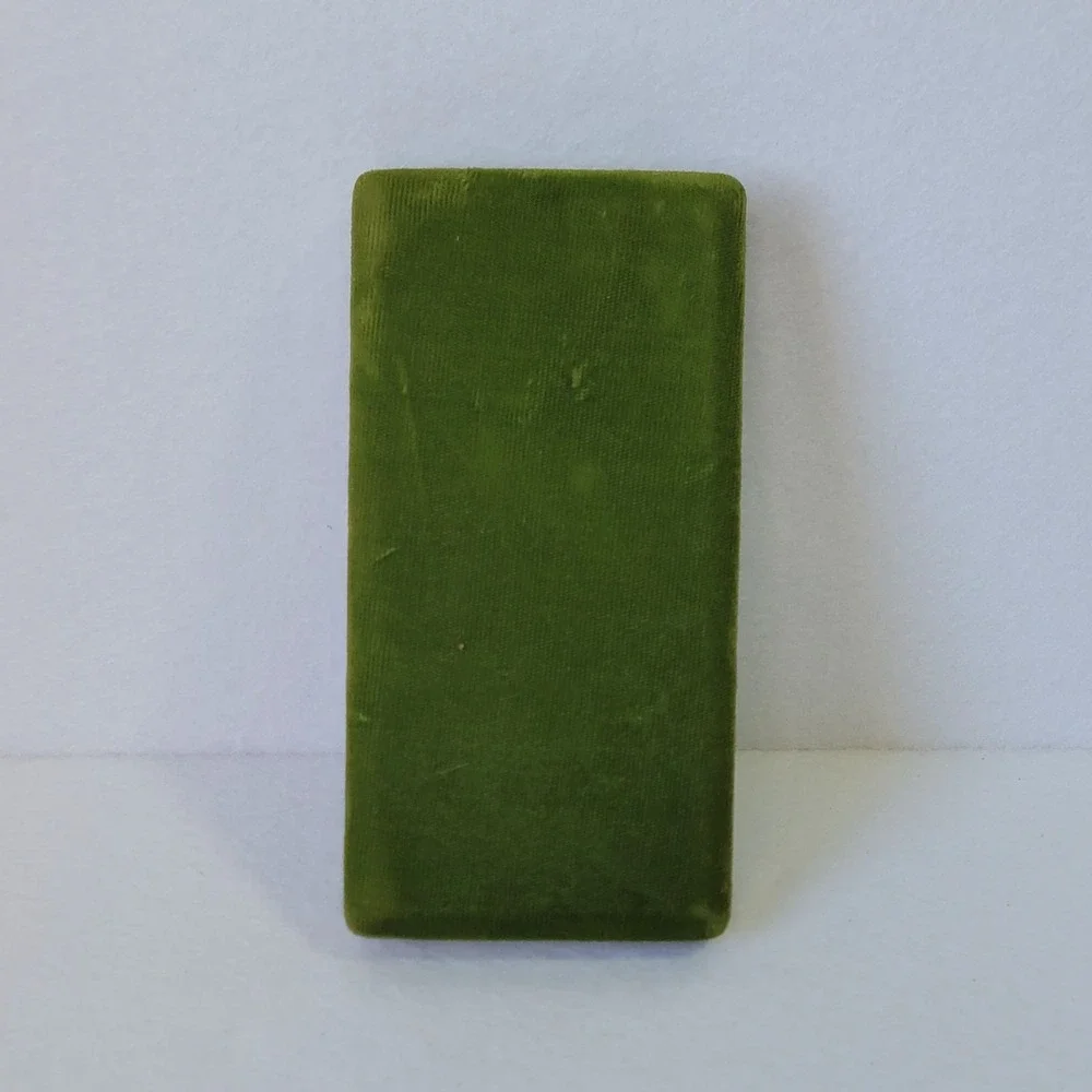 Vintage Miriam Haskell for Chatani Pearls Presentatio Box Dark Green Velvet Case